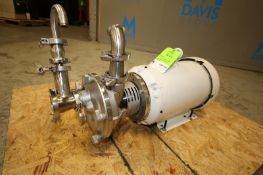Ampco 15 hp / 1765 rpm Liquid Ring Centrifugal Pump, SN A12010 & with 2.5” x 2.5” CT S/S Head,
