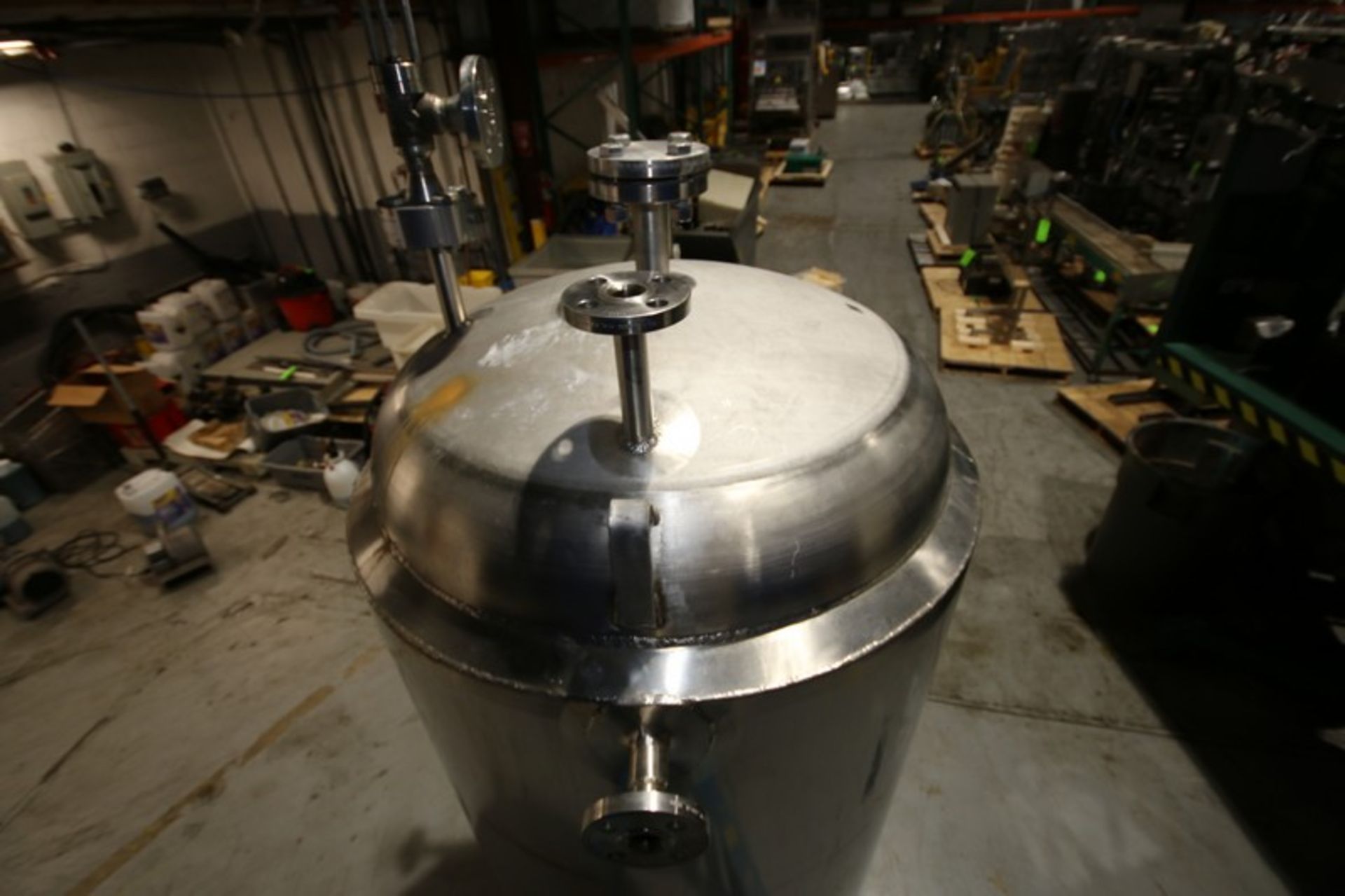 2010 Watson Aprox. 300 Gal. Dome Top, Dome Bottom Jacketed S/S Reactor Tank, SN 4015-1, MAWP 290 psi - Image 7 of 10