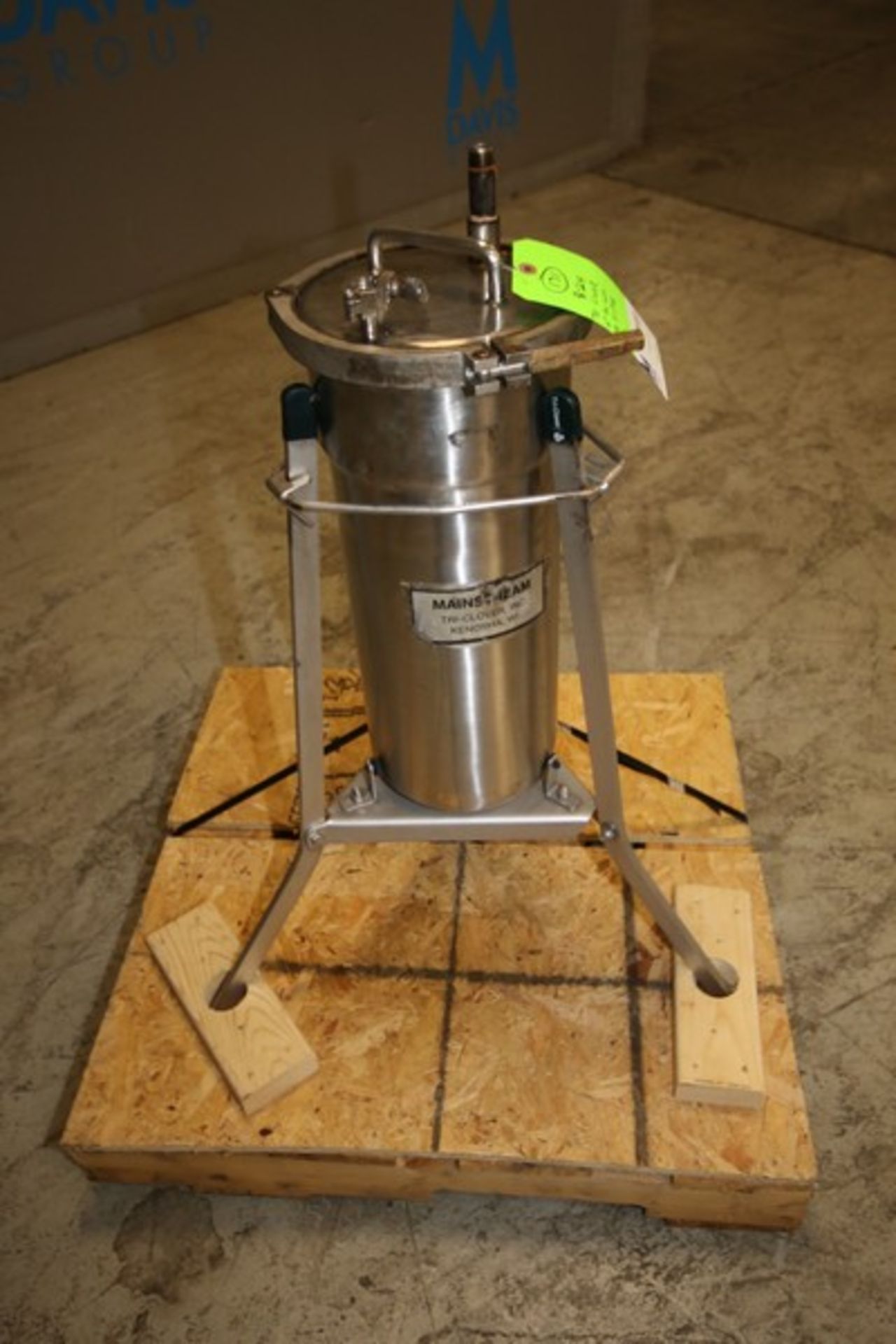 Tri Clover 20” H x 8” W S/S On-Line Filter, with 2” CT Connections, Includes Internal Screen Basket, - Image 2 of 5