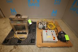 Lot of (2) Pallets of Assorted Control Panels with Leeson 5 hp / 1750 rpm Motor, 575V (INV#