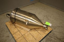 36” L x 18” W S/S Filler Bowl with 1.5” CT Top Connection, 2.5” CT Side Connection, 1.5” CT 4 -