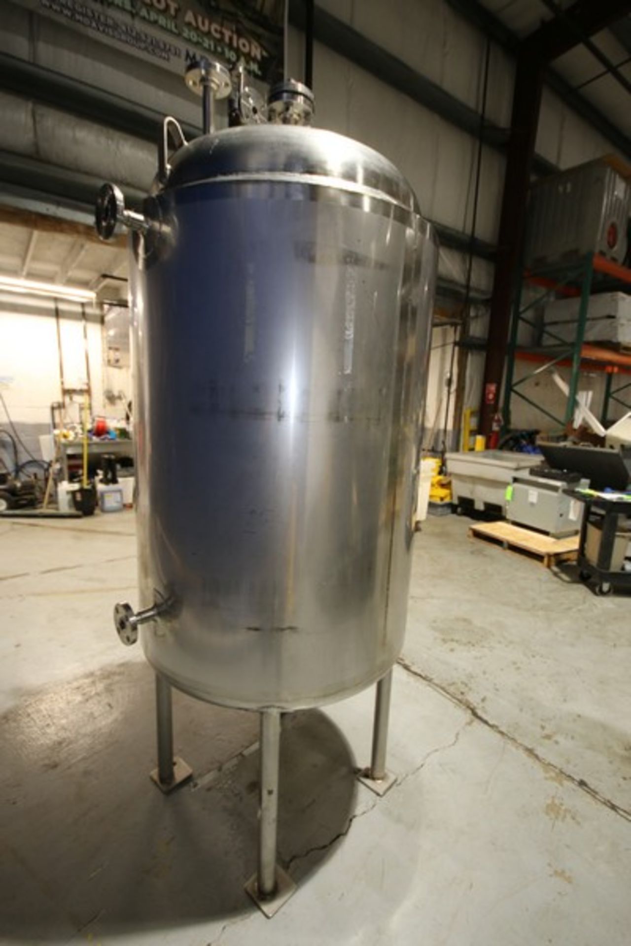 2010 Watson Aprox. 300 Gal. Dome Top, Dome Bottom Jacketed S/S Reactor Tank, SN 4015-1, MAWP 290 psi - Image 3 of 10