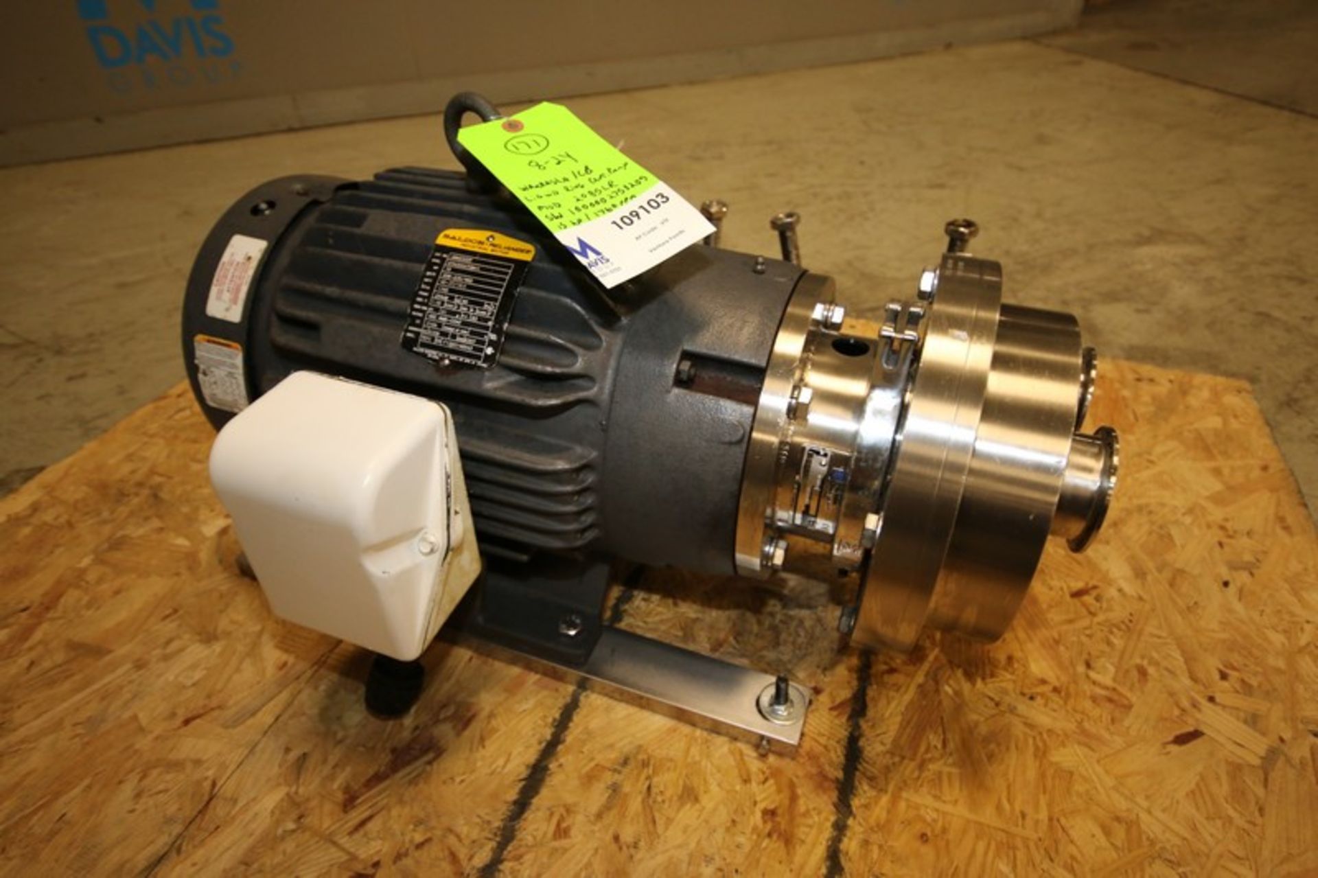 Waukesha / CB 15 hp / 1760 rpm Liquid Ring Centrifugal Pump, Model 2085LR, SN 1000002753205, with - Image 2 of 6