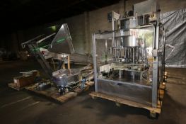 Fowler Zalkin 6 - Station Rotary Capper, Mach. Type CAS-6 / 480, SN 20022117 F/Z 1143, Set up with 4