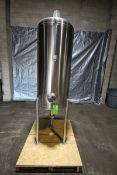 Feldmeier Aprox. 100 Gal. Dome Top, Cone Bottom S/S Tank, A-748-00, 3” CT Top Connection, 4” CT Side