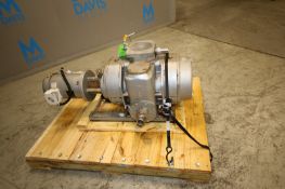 Busch Vacuum Pump, Type WV 2000 C 003 ZZXX, SN C0904000163, with Baldor 10 hp, 3590 rpm, 230 /