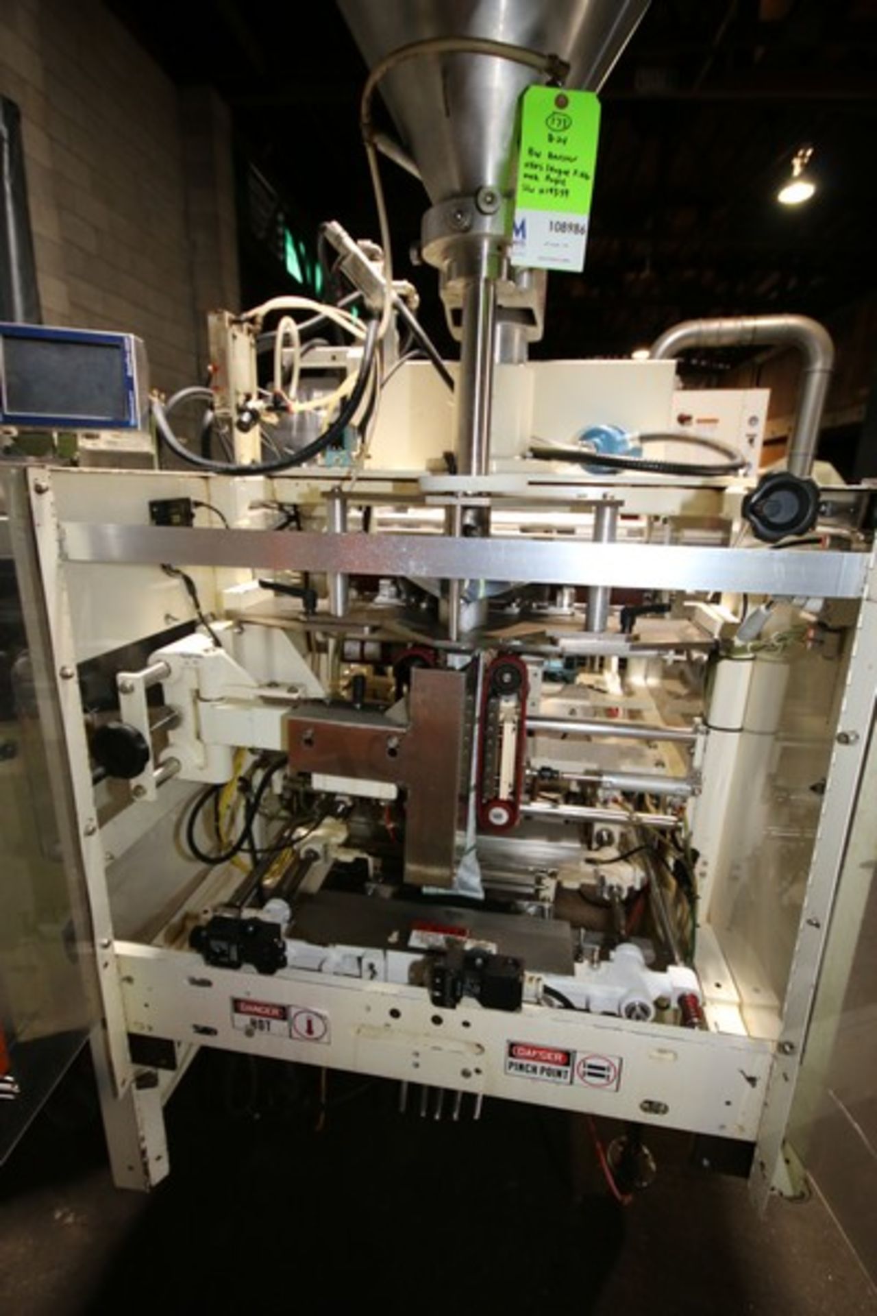 Hayssen Vertical Form Fill & Seal Package Machine (VFFS), Model Auger, SN U19359, with Top Mounted - Image 4 of 18