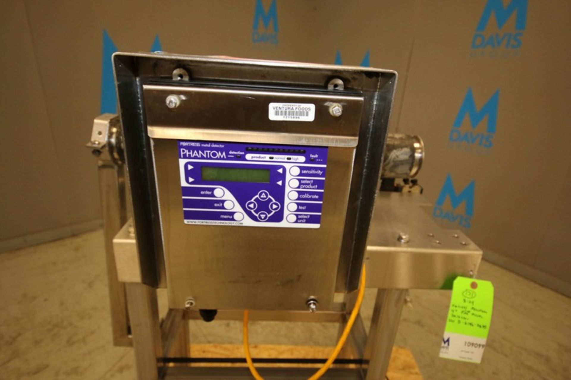 Fortress Phantom 3” Pipe Line S/S Metal Detector, SN D-6196-3835, with Digital Controls, Mounted - Image 6 of 8
