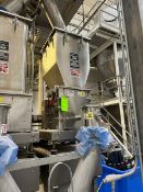 Acrison S/S Weight-Loss-Differential Weigh Feeder, with S/S Infeed Funnel & Baldor Motor, Mounted on