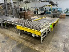 (3) Sections of Discharge Roller Conveyor, with Aprox. 52” W Rolls (NOTE: Discharge From Stretch