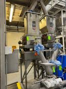 Acrison S/S Weight-Loss-Differential Weigh Feeder, with S/S Infeed Funnel & Baldor Motor, Mounted on