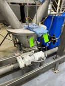 Rotary Air Lock Valve, with S/S Funnel with Dual Feed, with Motor 1/3 hp, 230/460 Volts, 3 Phase