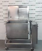 Paddle Mixer With security gard and sensors 3 inch. Bottom discharge. 13 cf. 208 volts, 3 ph, 9