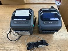 Label Printers: LOT (2pcs) Zebra ZP 500+ zp505 (Located East Rutherford, NJ) (NOTE: REMOVAL 2-DAYS
