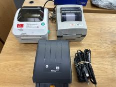 Label Printers: LOT (3pcs) Assorted Zebra zp230d, OKI & Arkscan (Located East Rutherford, NJ) (NOTE: