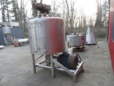 APV 330 Gallon Likwifier, 316L S/S Construction, High Speed Mixer at Bottom Driven by a 60 hp