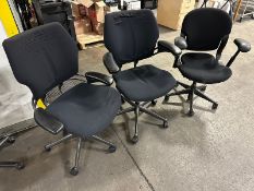 Chairs: LOT (3) Secretary Styles w/arms (Located East Rutherford, NJ) (NOTE: REMOVAL 2-DAYS ONLY