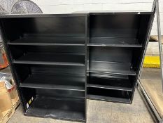 Shelves: LOT (2) Metal Bookshelves 54