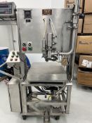 Parish BIB Filler, Model M125 with All Push Button Controls, Ricelake Scale Built-in for Weight