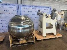 S/S Panning Ball, with Base, Includes 3 hp Agitation & Drive, with NORD Motor, 230/460 Volts,