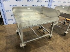 S/S Portable Table & Side Walls, Overall Dims.: Aprox. 54