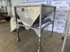 S/S Feed Tote, Mounted on Mild Steel Frame with Fork Pockets (INV#104040) (Located @ the MDG Auction
