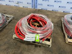 (3) Clamp Type Transfer Hoses, Assorted Lengths, with Aprox. 1-1/2