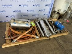 Skid of Assorted Transfer Hoses & S/S Filters (INV#103095) (Located @ the MDG Auction Showroom 2.0