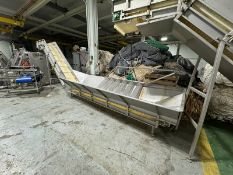 S/S Infeed Hopper, with Incline, Incline Height: Aprox. 95