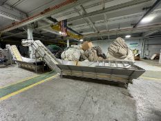 S/S Infeed Hopper, with Incline, Incline Height: Aprox. 95