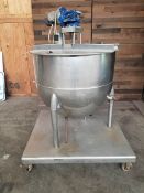 Chicago 100 Gal. S/S Jacketed Mixing Tank, S/N 619, Phase 3 (Located Fort Worth, TX) (Loading Fee $