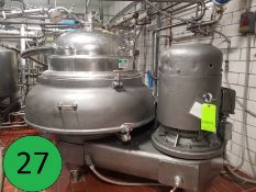 Westfalia Separator; Model: SIH 10007; Serial: 1636877; Capacity 3500 l/h (Loading Fee $1,500) (