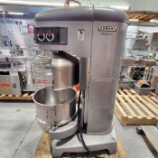 Hobart Mixer Model Legacy HL 1400N Serial Number 31-1464-783 with Bowl 140 pint. Flat aluminium
