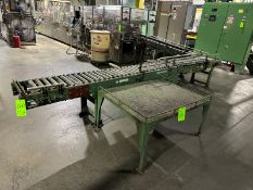 Straight Section of Roller Conveyor, with Side Table
