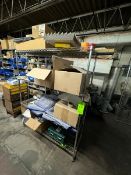 Contents of Shelving Units, Includes Electrical Componetns & Assortment of Spare Parts, Lot Includes