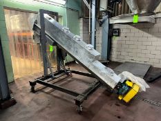 Incline S/S Auger Conveyor, with Wood's E-Trac AC Inverter Speed Control, Mounted on Portable