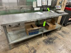 S/S Table, with Bottom Shelf