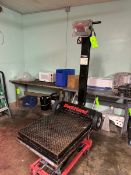 Straight Section of Roller Conveyor, Mounted on Mild Steel Portable Frame