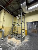 Super Sac Unloading Station, with Coffing 2-Ton Electric Hoist, with S/S Super Sac Attachment,
