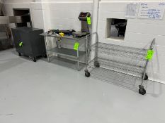 S/S Cart, S/S Table, & Portable Cabinet (LOCATED IN WEYMOUTH, MA)
