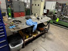 Metal Shop Table with Vise