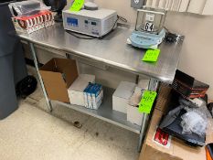 S/S Table, with S/S Bottom Shelf