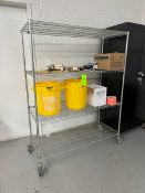 Portable Shevling Unit with Contents