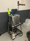 Domino Ink Jet Coder, S/N EPT010752, Includes S/S Portable Cart (HMI ROOM)