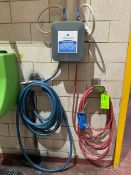 AlphaChemical Foaming Station, with Hose & S/S Wall Mounted, Hose Holster, with (2) Additional Spray