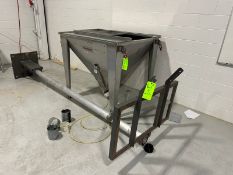 Flexicon Dual S/S Incline Screw Auger Elevator, with S/S Hopper, & (2) S/S Screws, with 5 hp