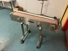 Globalteck Straight Section of Product Conveyor, M/N CON-0475P, S/N 210475P010, 120 Volts, with