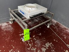 Lock Flo-Thur Metal Detector, with Wall Mounted Display, Mounted on S/S Portable Frame