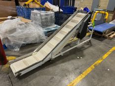 The Woodman Company Take-Away Incline Conveyor, Cleat Spacing: Aprox. 10