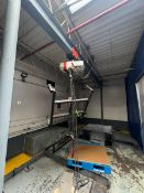 Coffing 2-Ton Hoist, Includes Hand Control, with S/S Super Sac Attachment (HMI ROOM)